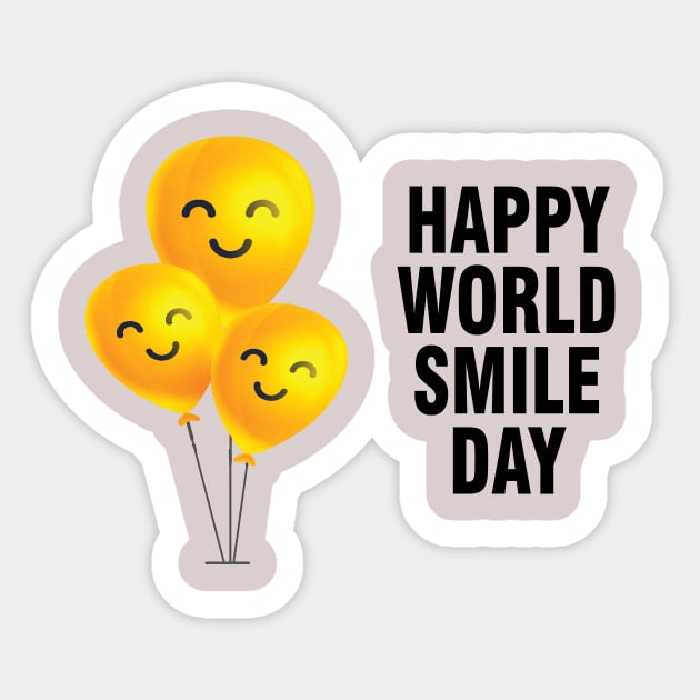 world smile day Sticker by l designs